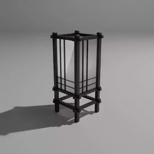 Traditional Japanese lantern Free 3D model