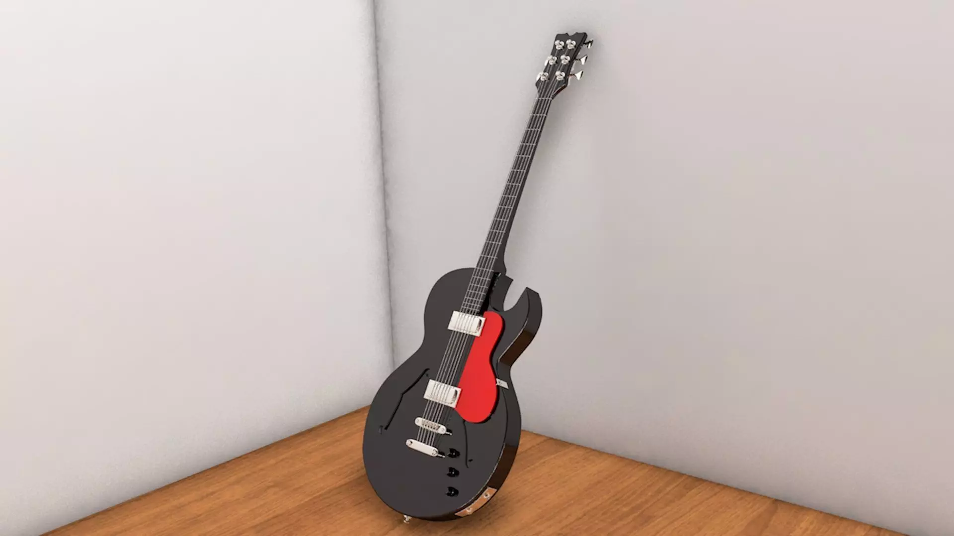 Gutar electric guitar Free 3D model