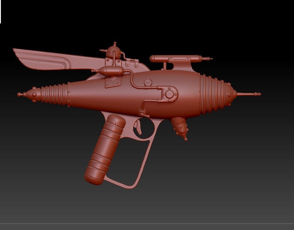 Retro Raygun For Print