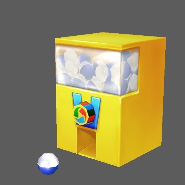 Capsule Machine Low-poly 3D model_2