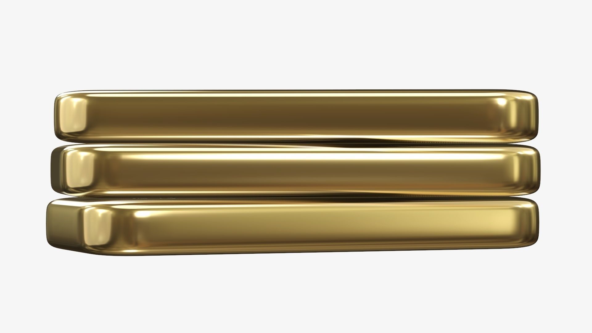 Gold bars 03 3D model_3