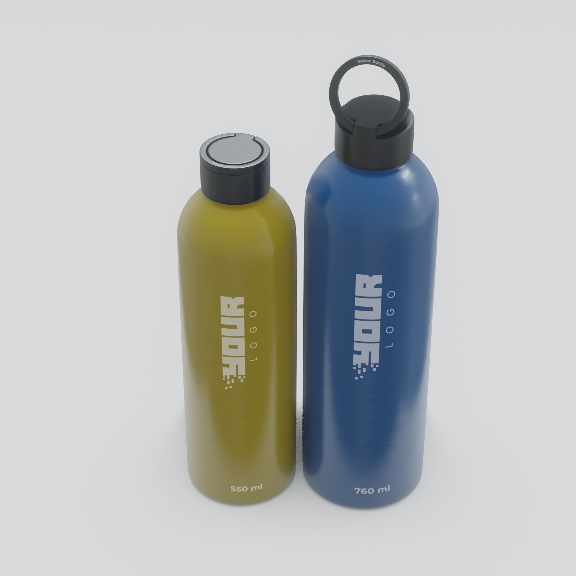 Water Bottle 3D model_0