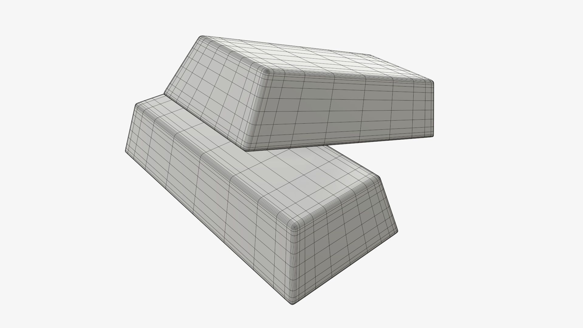 Gold bars 04 3D model_7