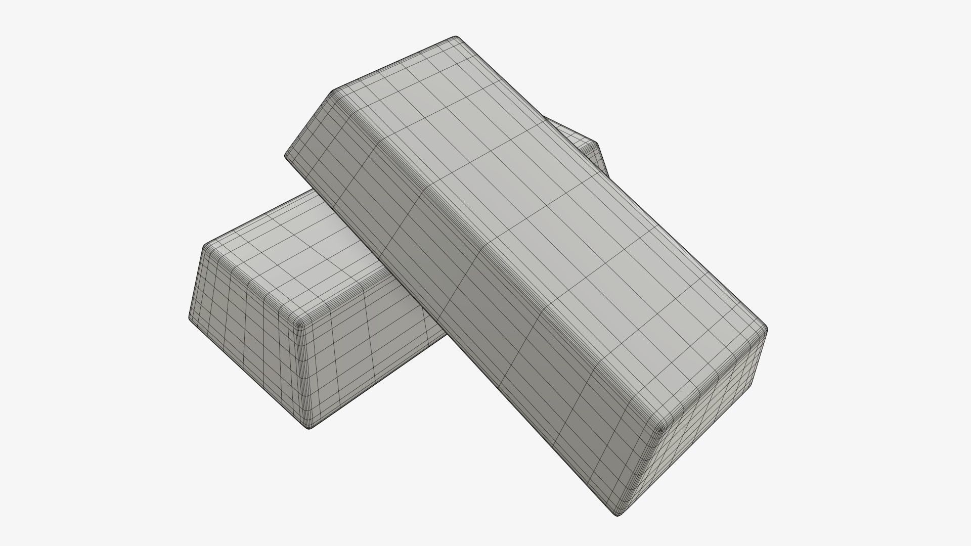 Gold bars 04 3D model_6