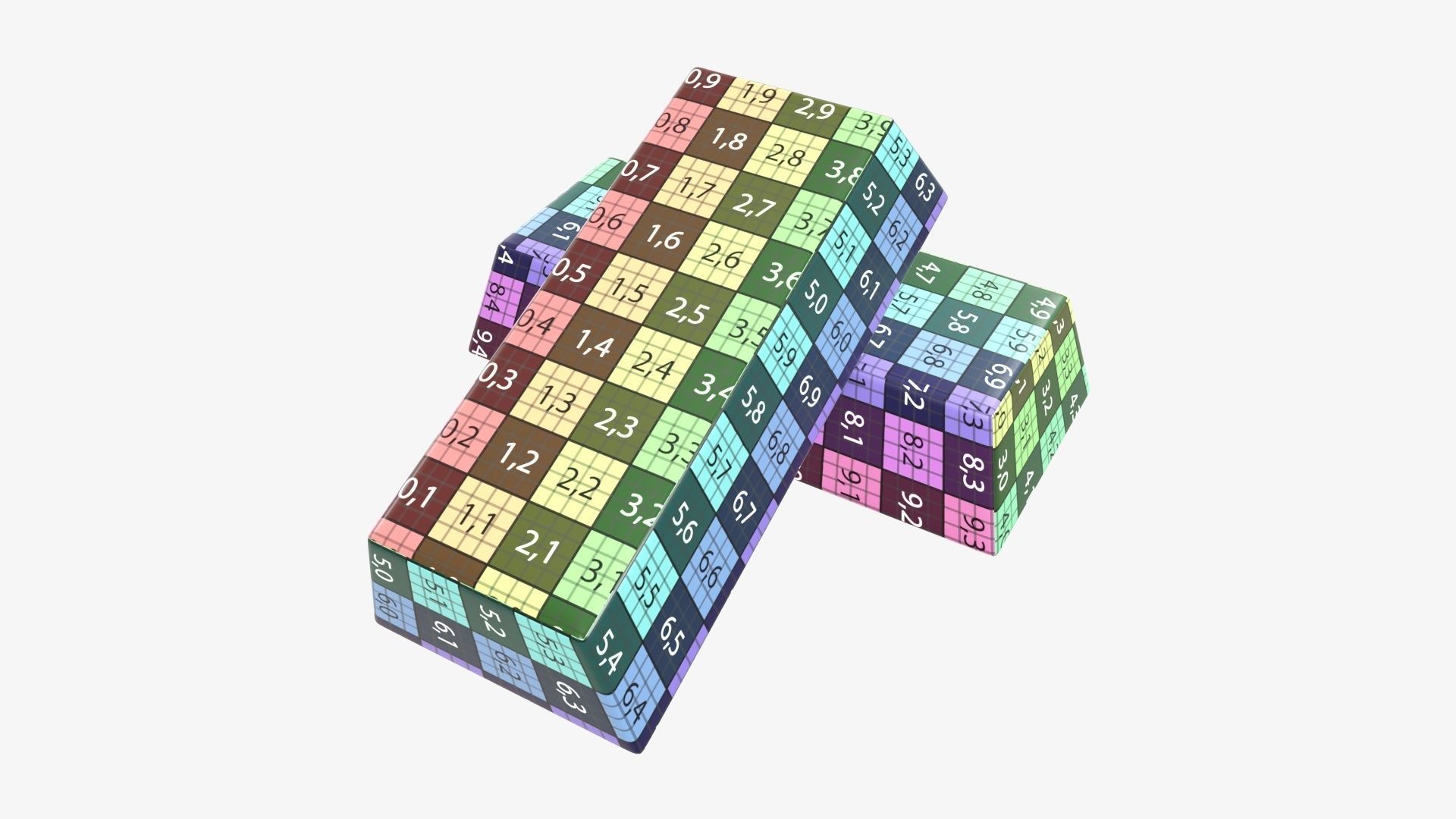 Gold bars 04 3D model_10