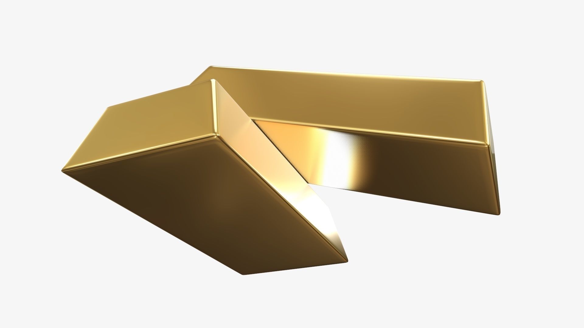 Gold bars 04 3D model_3