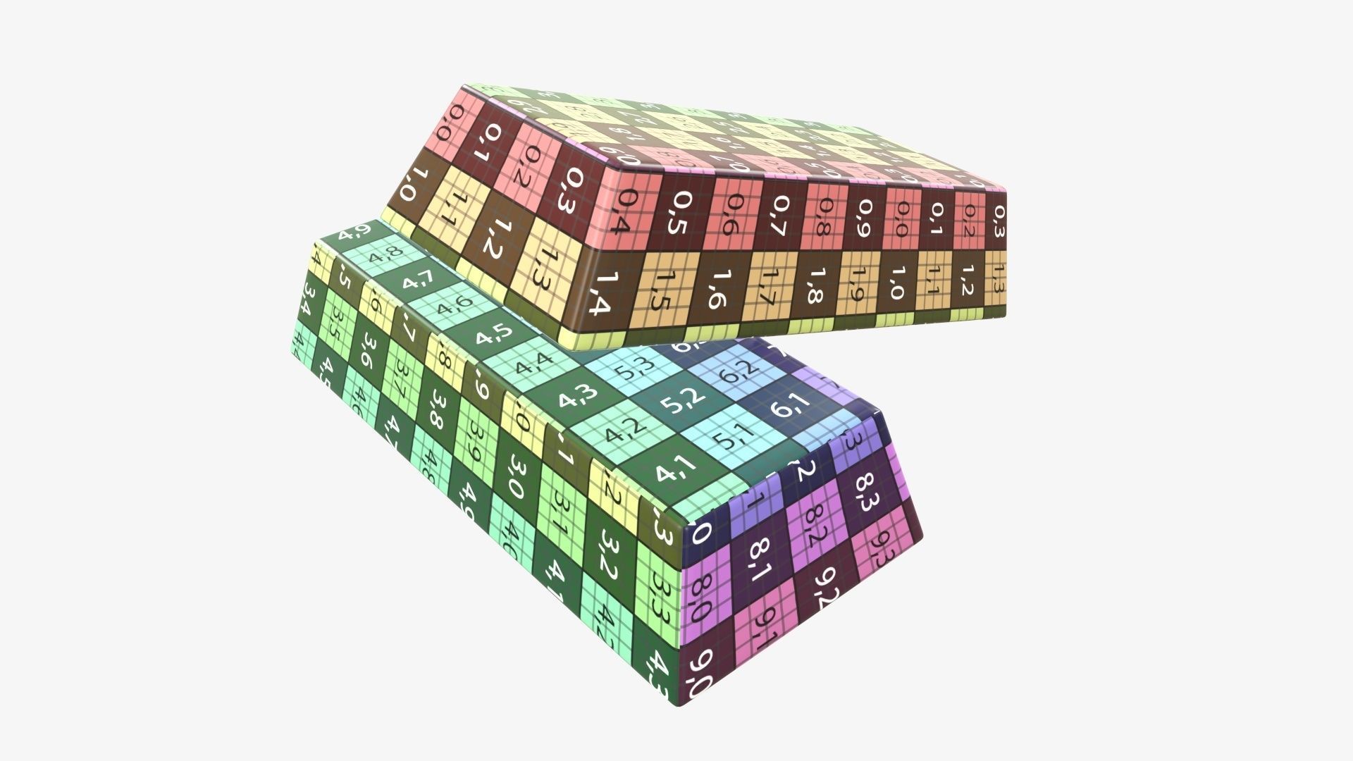 Gold bars 04 3D model_12