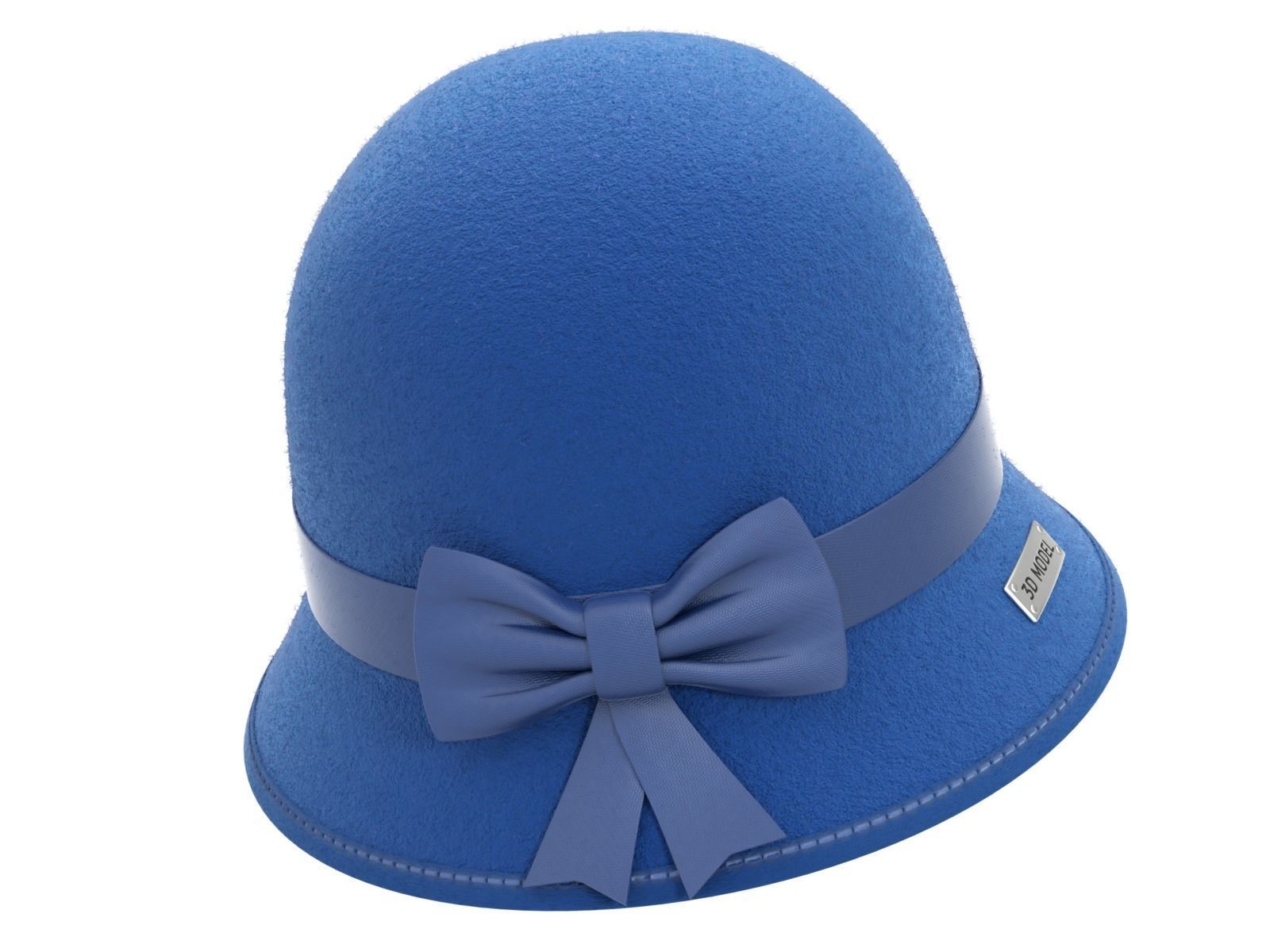 Cloche Hat 3D model_11