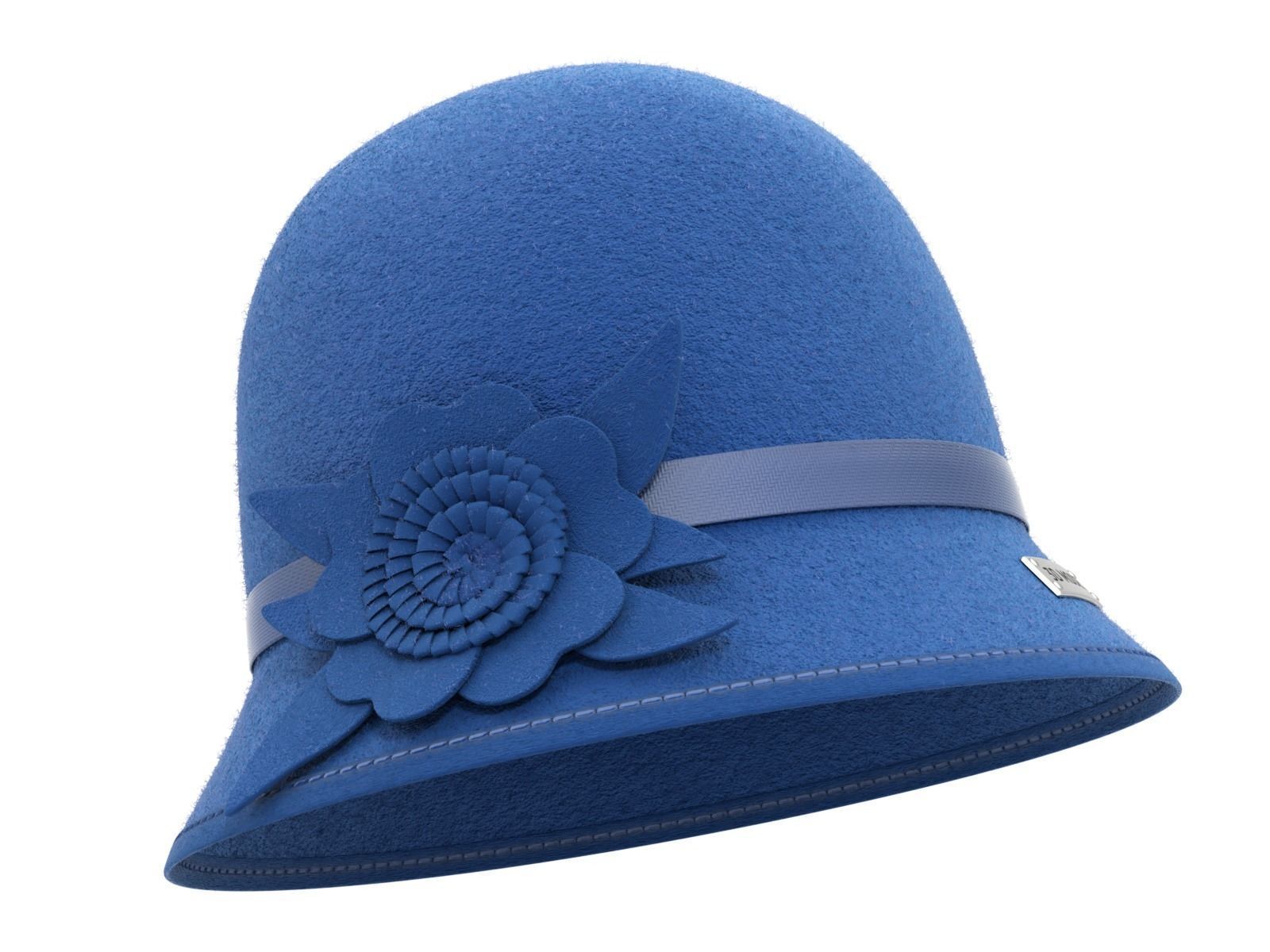 Cloche Hat 3D model_9