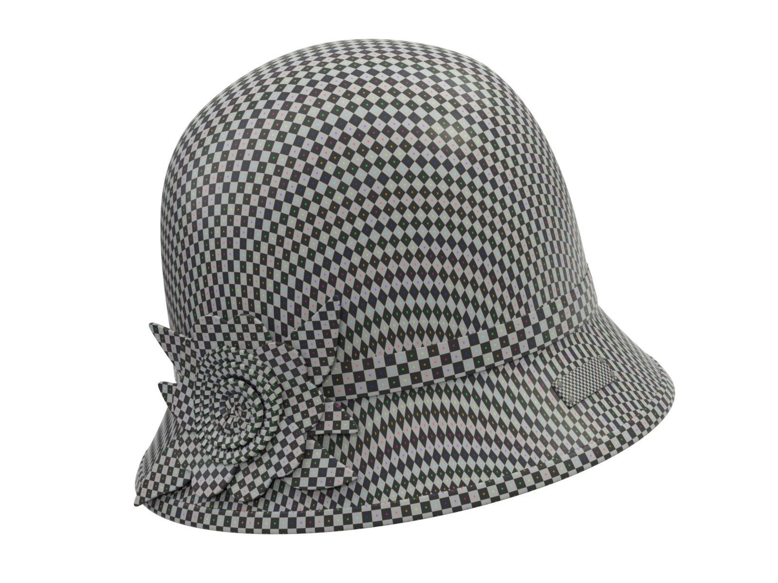 Cloche Hat 3D model_14