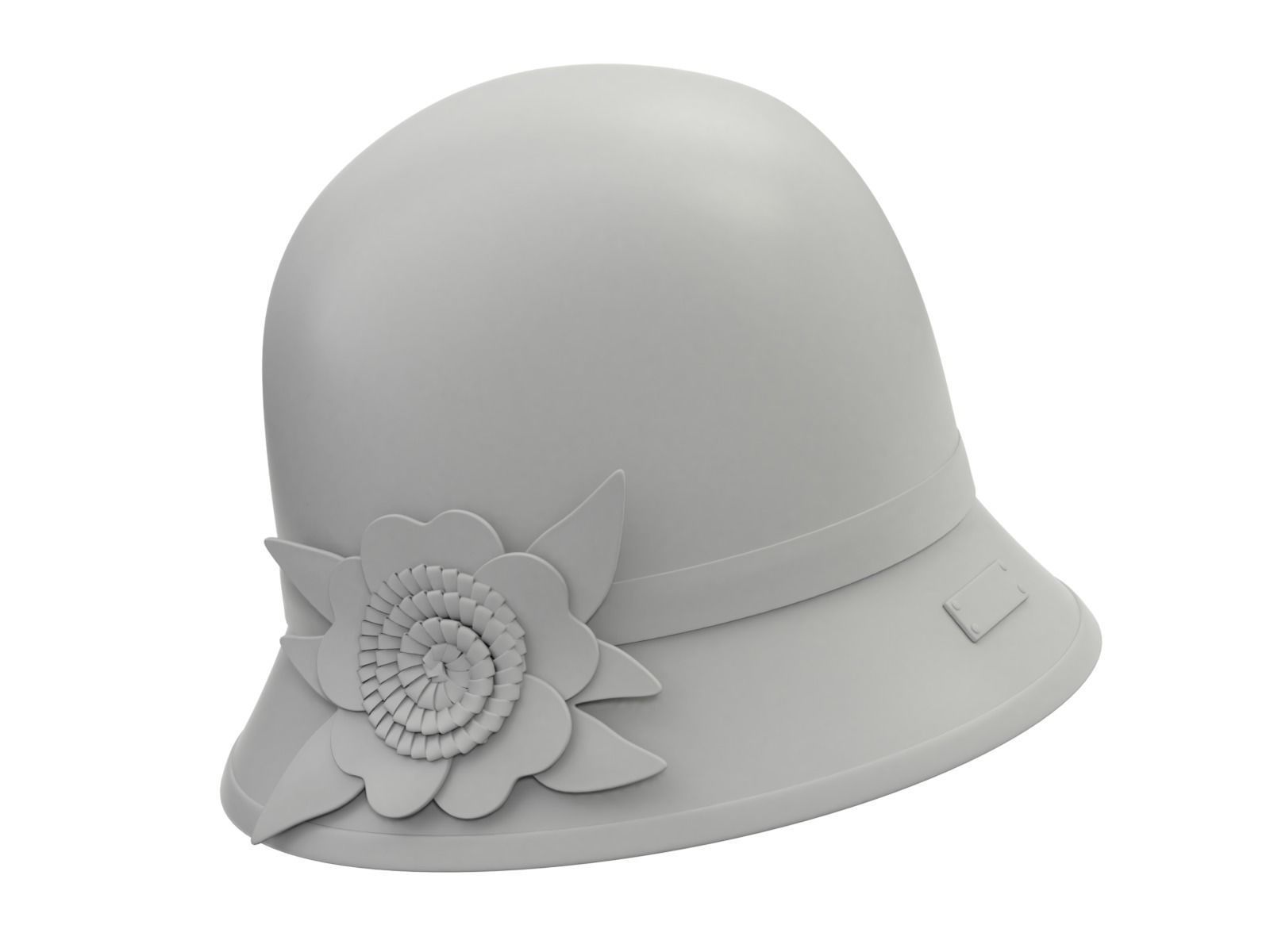 Cloche Hat 3D model_17