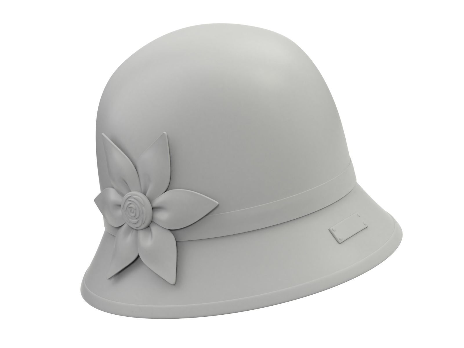 Cloche Hat 3D model_16