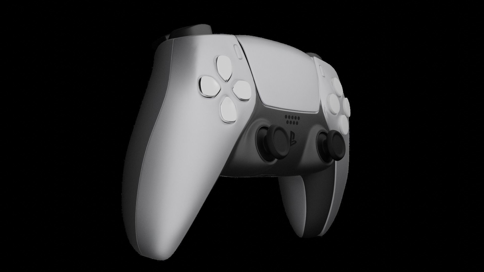 PS5 3D Model controller 3D model_2