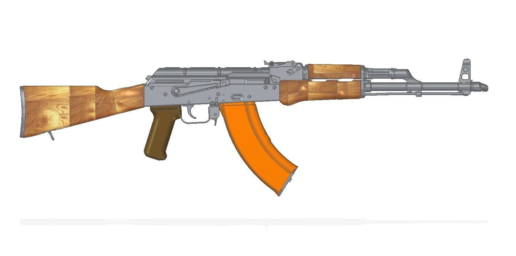 AKM mag 3D model_5
