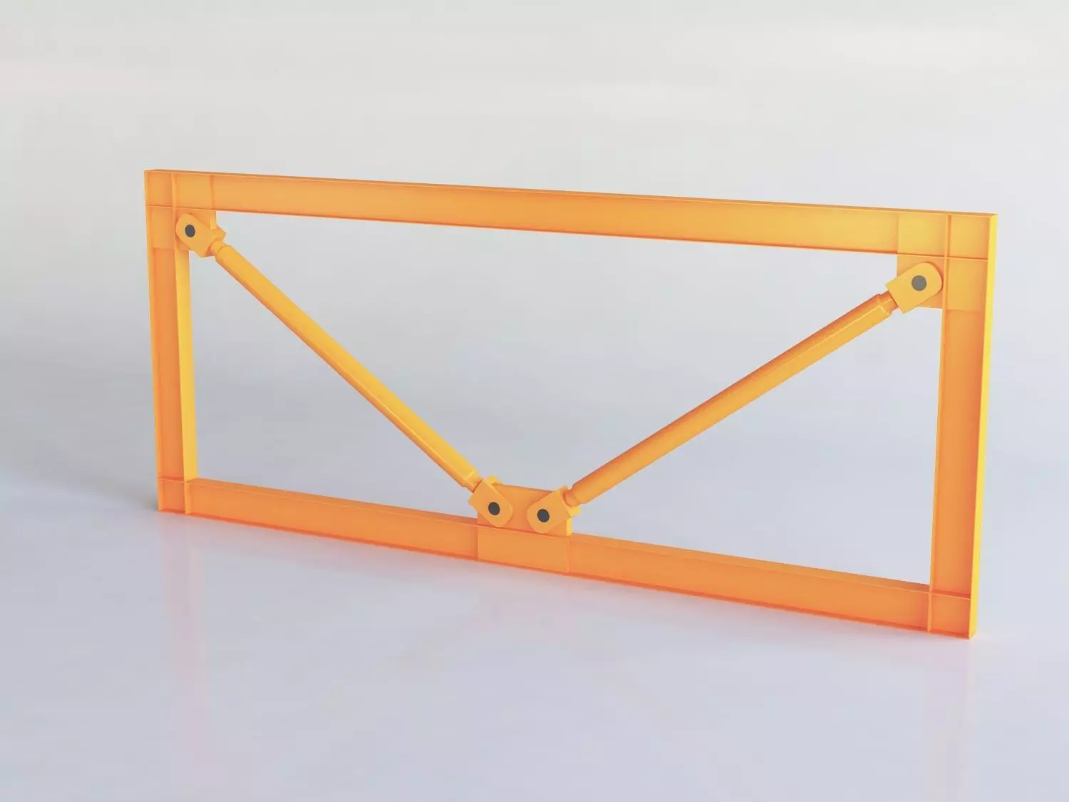 cross brace cross bracing brace Low-poly 3D model