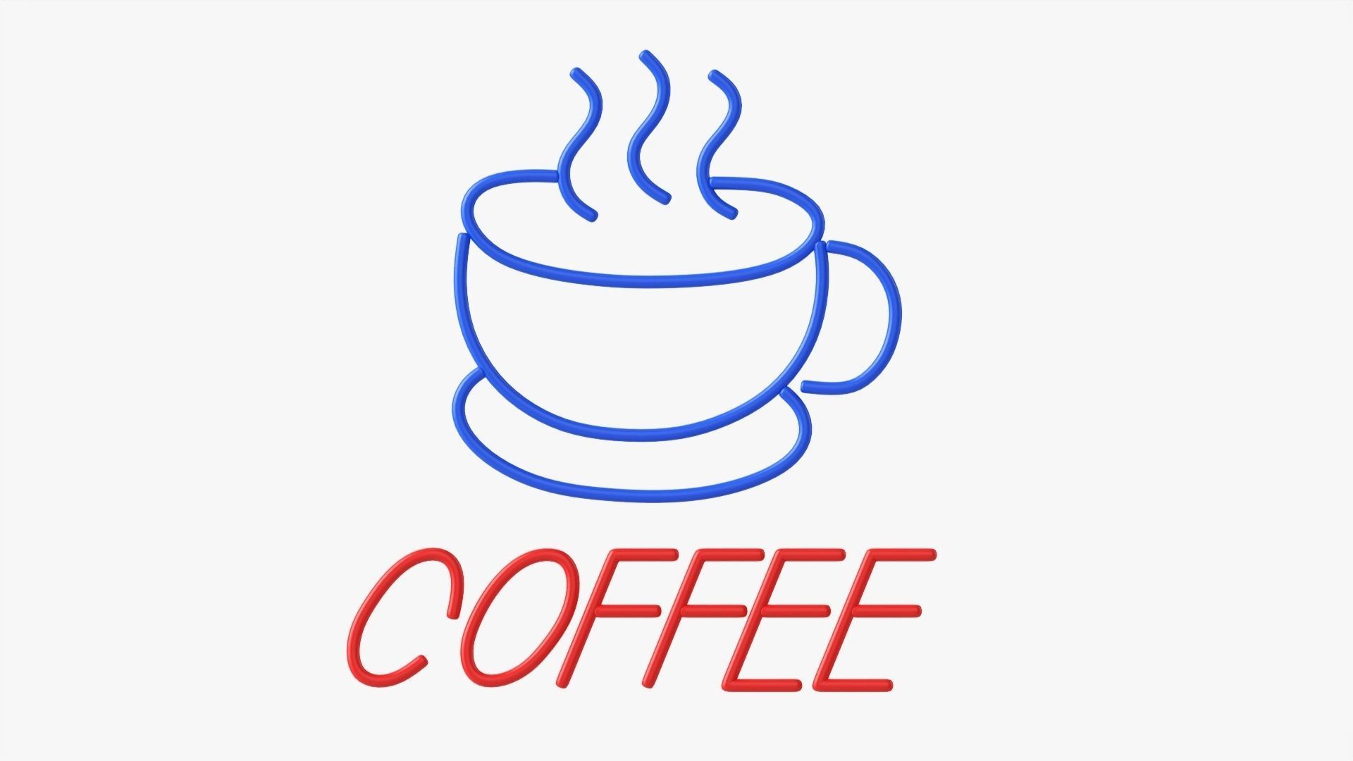 Neon led light sign 01 3D model_3