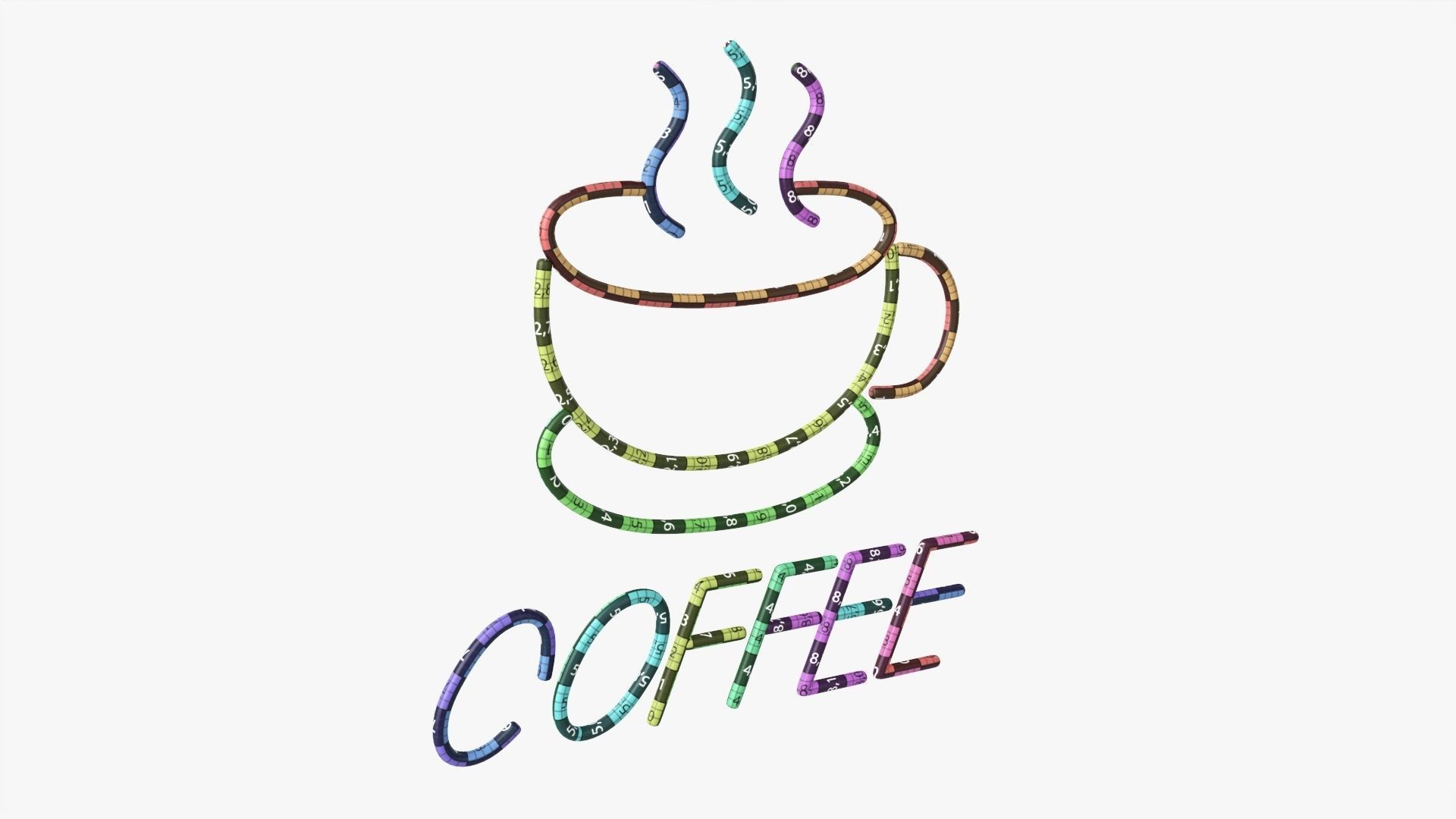 Neon led light sign 01 3D model_6