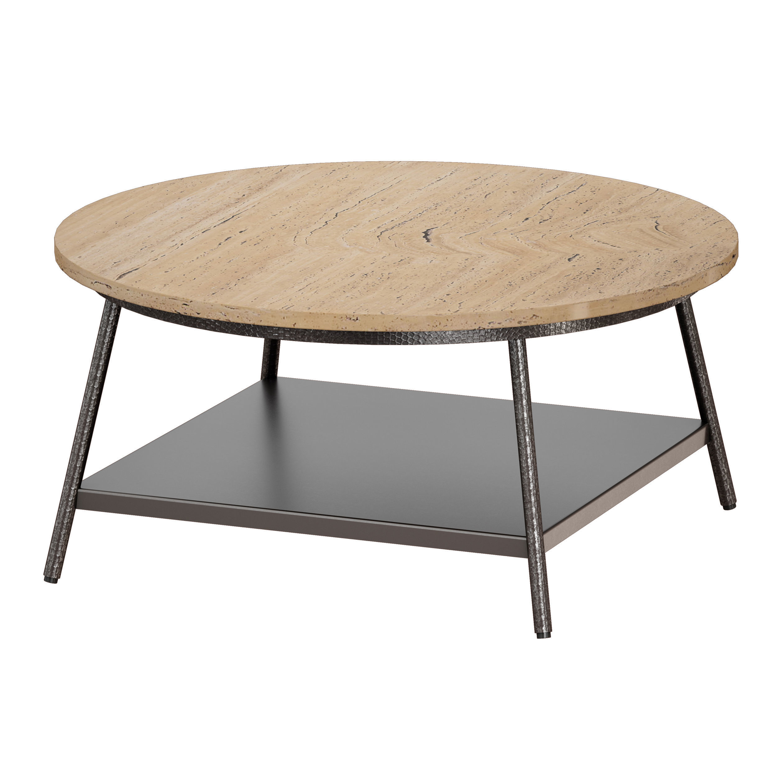 Dustin Coffee Table Crate and Barrel 3D model_4