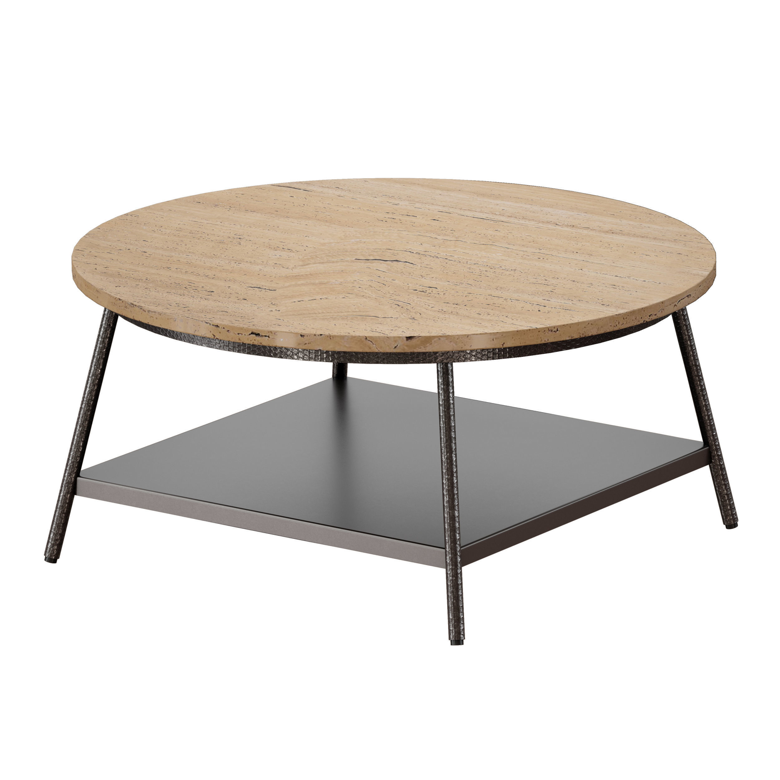 Dustin Coffee Table Crate and Barrel 3D model_6