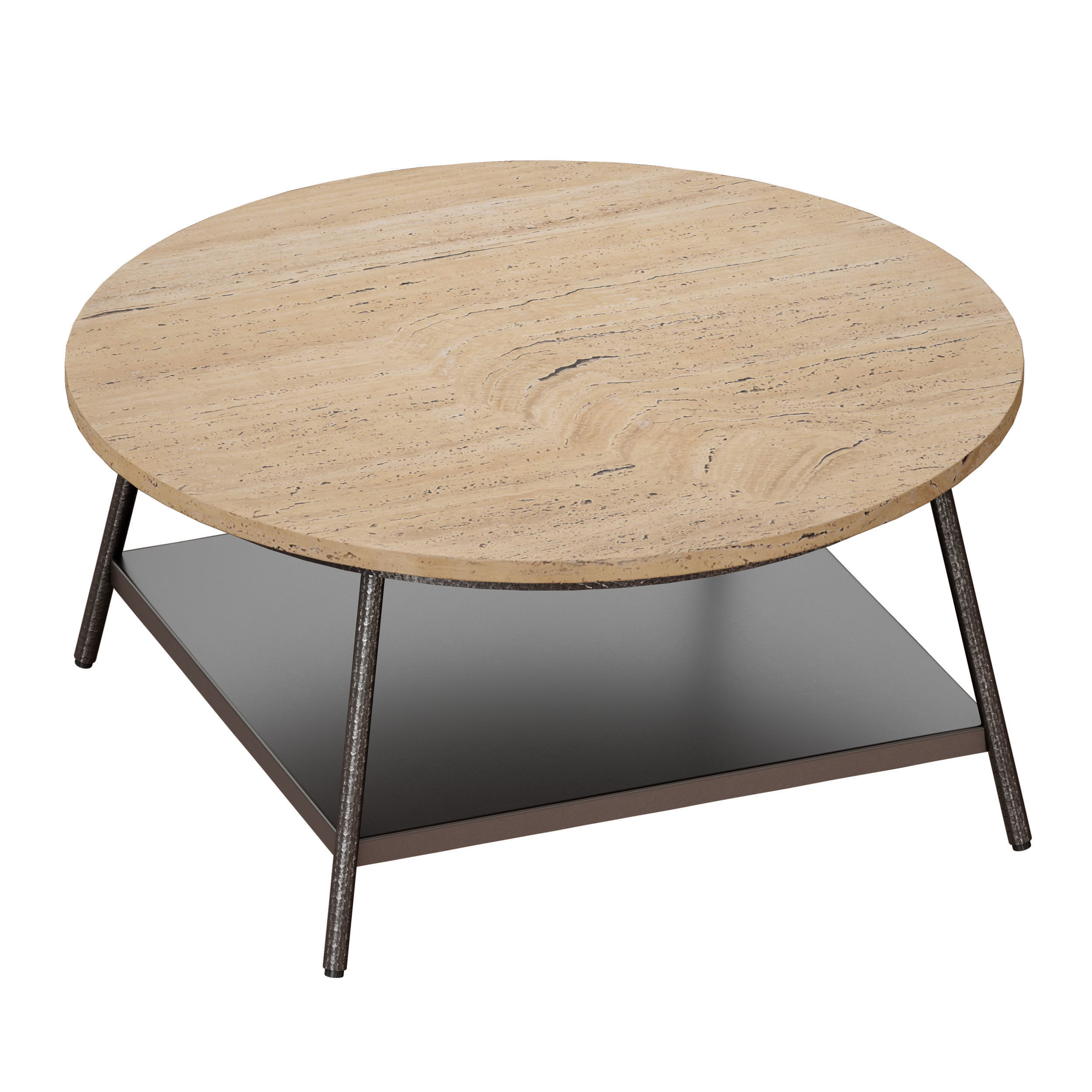 Dustin Coffee Table Crate and Barrel 3D model_3