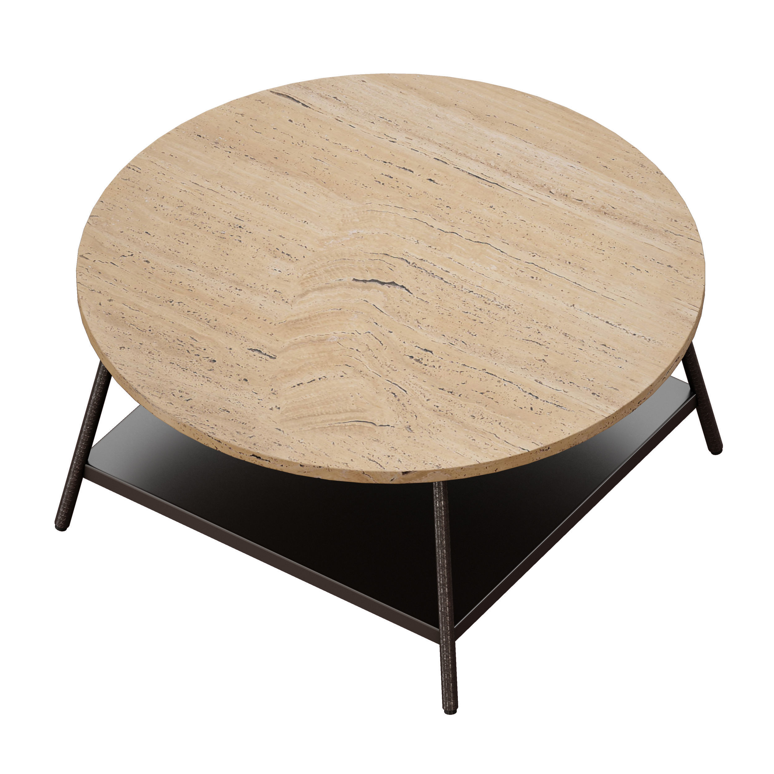 Dustin Coffee Table Crate and Barrel 3D model_7