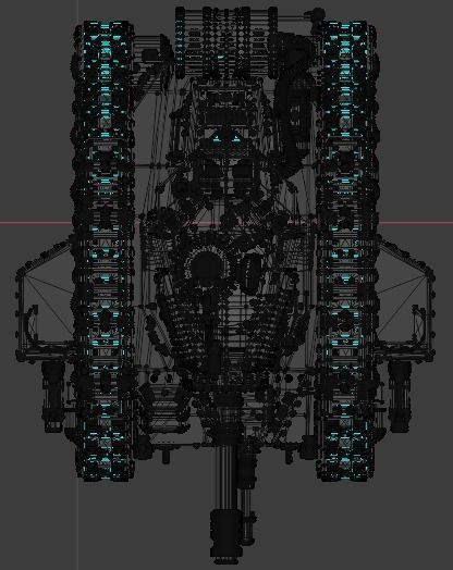 Custom leman russ imperial guard main battle tank 3D model_19