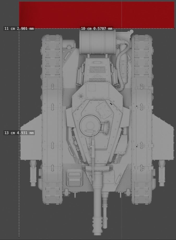 Custom leman russ imperial guard main battle tank 3D model_4