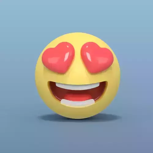 Love Smiley Low-poly 3D model