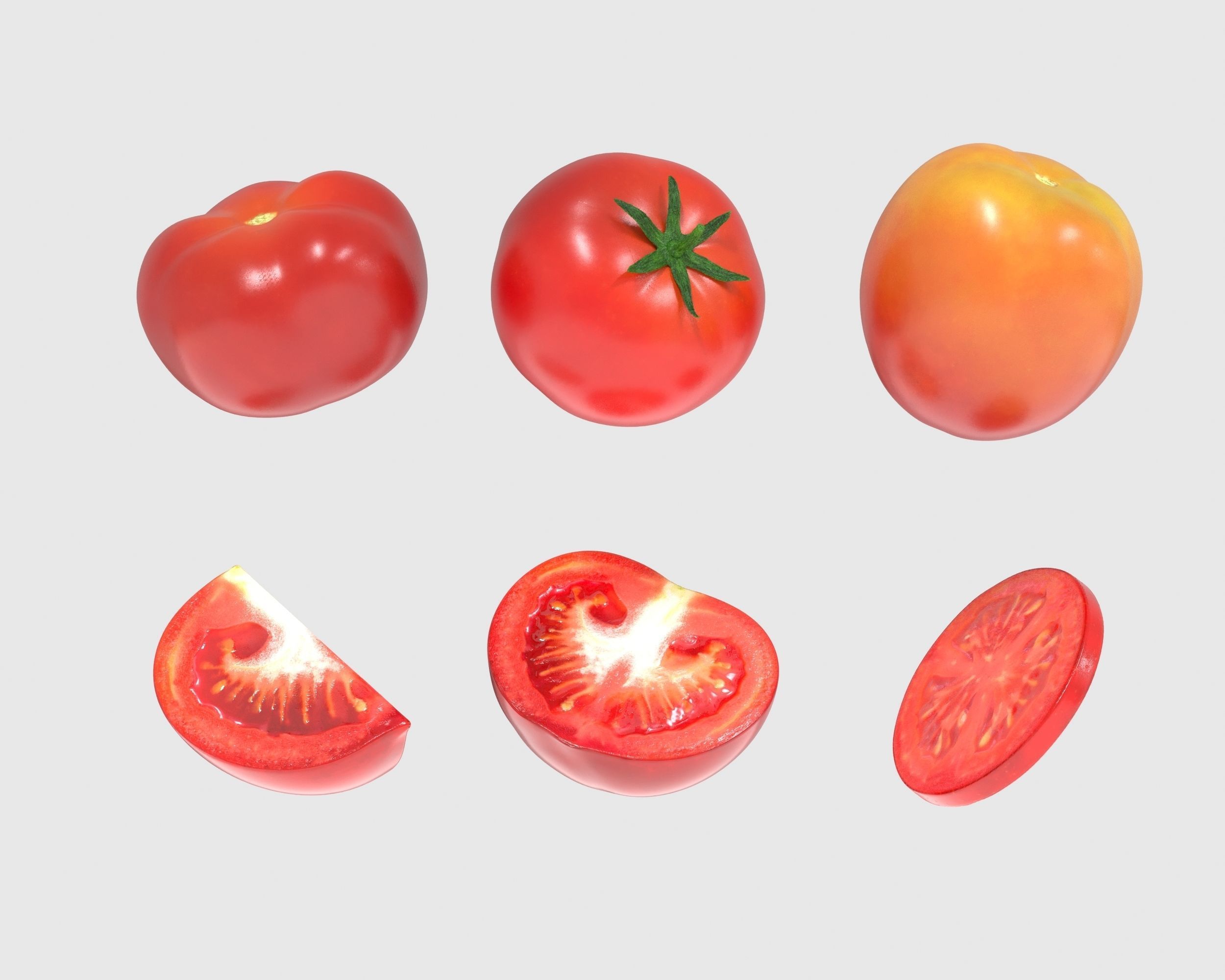 Tomatoes 3D model_4