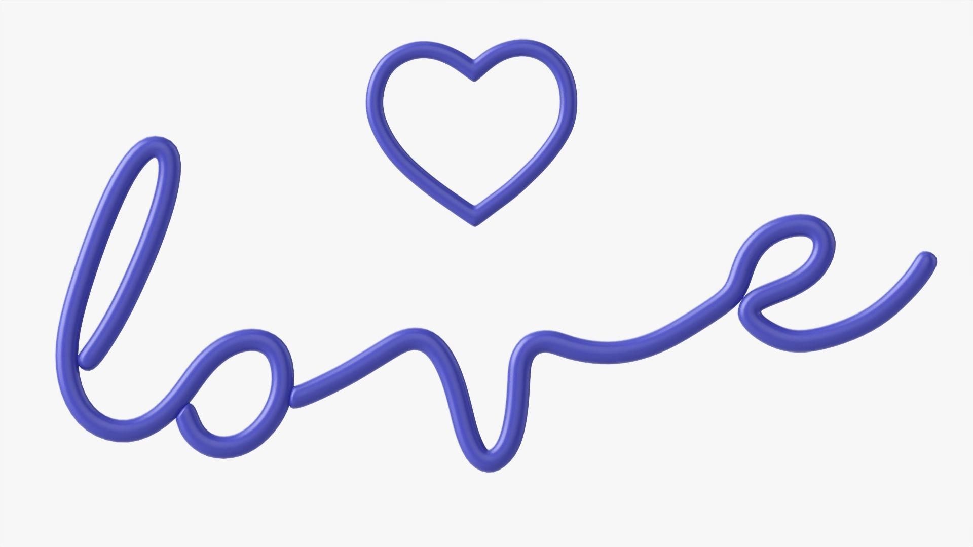 Neon led light sign 03 3D model_3