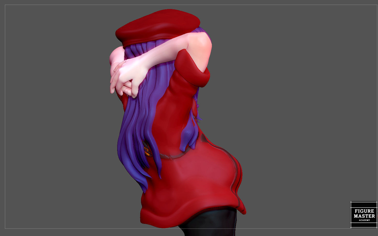 MISATO KATSURAGI UNIFORM VERSION EVANGELION ANIME GIRL CHARACTER 3D print model_24