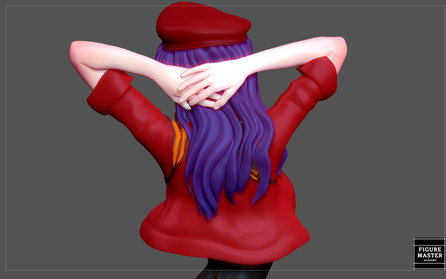 MISATO KATSURAGI UNIFORM VERSION EVANGELION ANIME GIRL CHARACTER 3D print model_25
