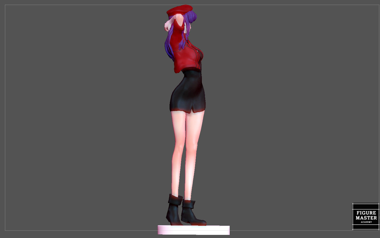MISATO KATSURAGI UNIFORM VERSION EVANGELION ANIME GIRL CHARACTER 3D print model_12