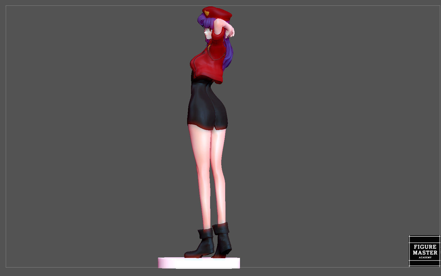 MISATO KATSURAGI UNIFORM VERSION EVANGELION ANIME GIRL CHARACTER 3D print model_8