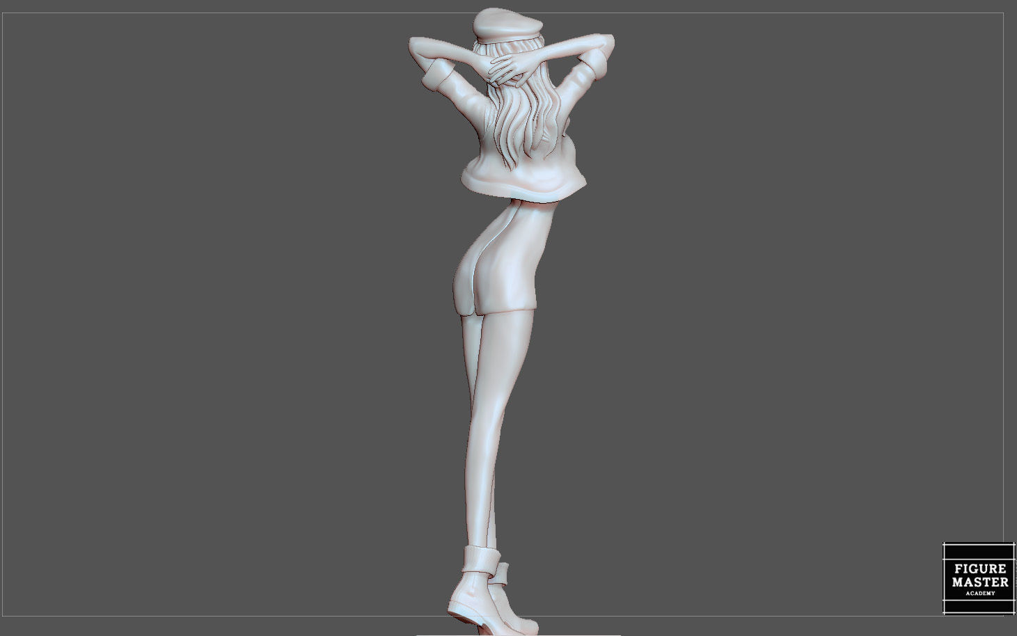 MISATO KATSURAGI UNIFORM VERSION EVANGELION ANIME GIRL CHARACTER 3D print model_43