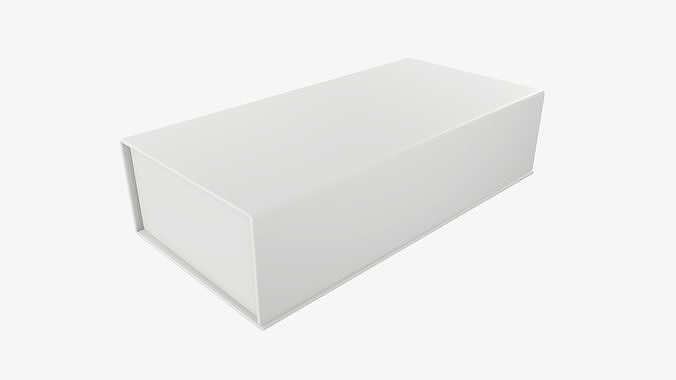 Magnetic cardboard gift box 01 3D model