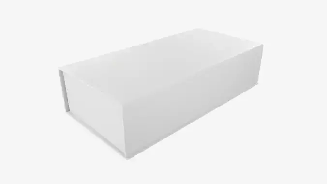 Magnetic cardboard gift box 01 3D model