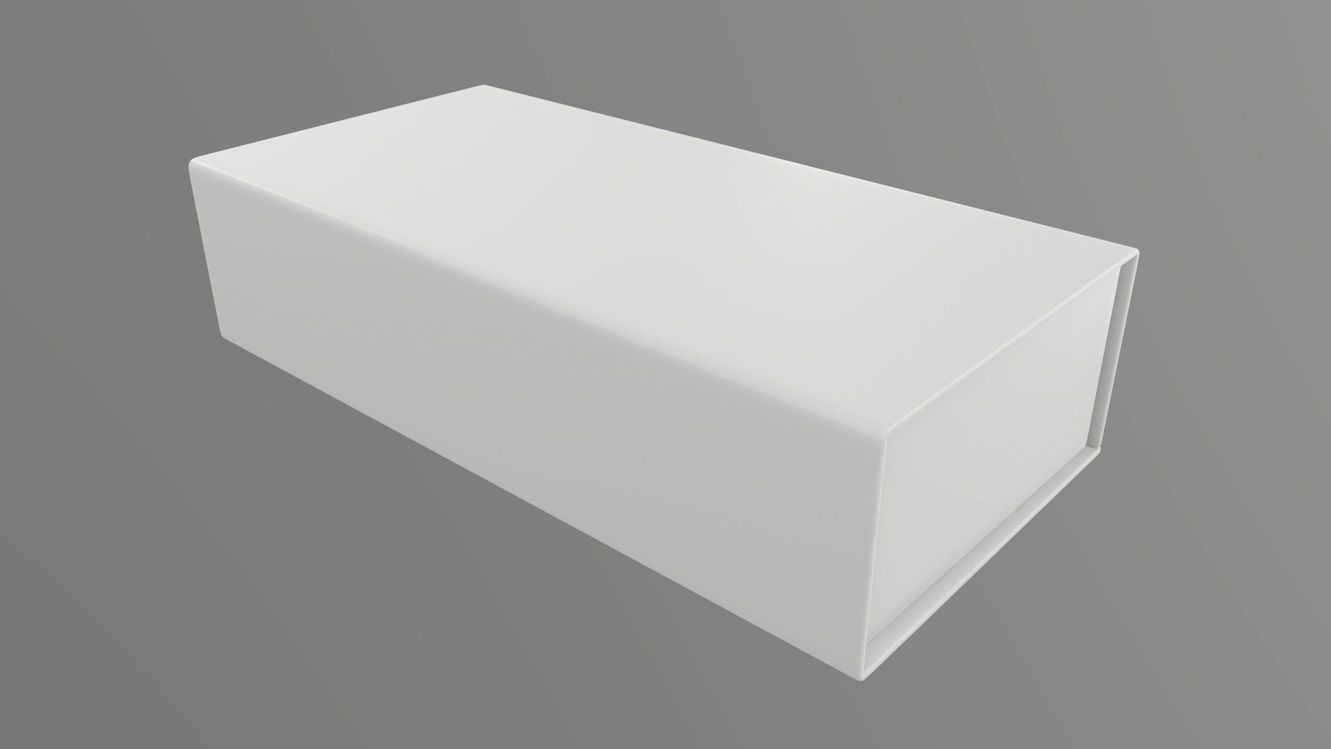 Magnetic cardboard gift box 01 3D model_2