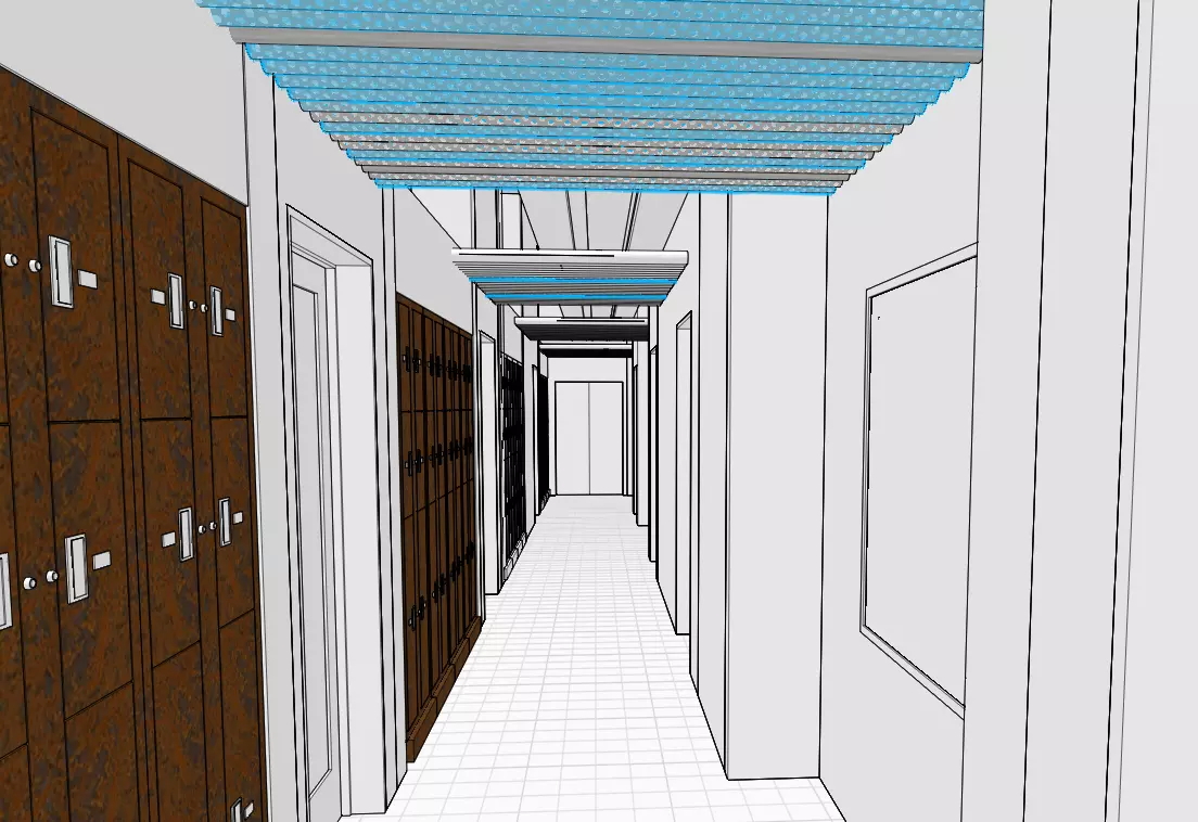 rocky set of lockers Free 3D model