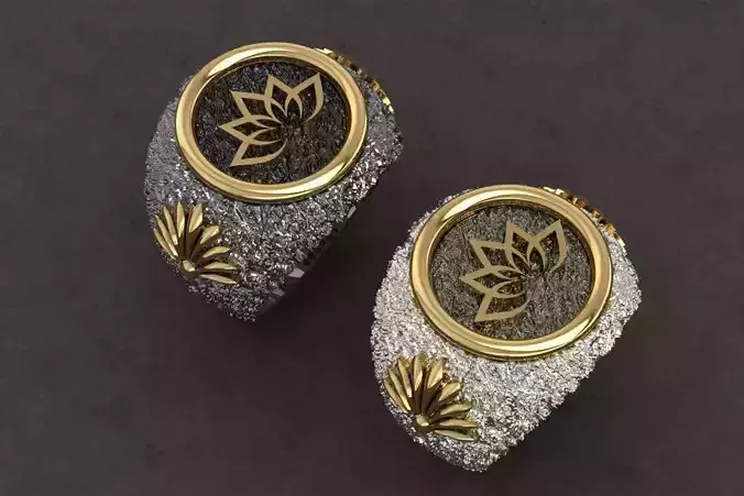LOTUS RING FOR MAN