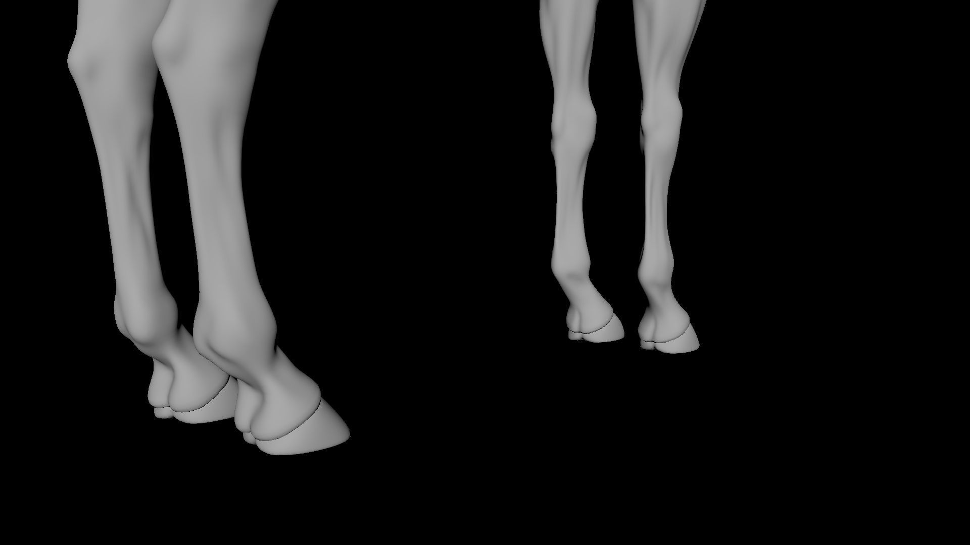 Horse 3D model Low-poly 3D model_5