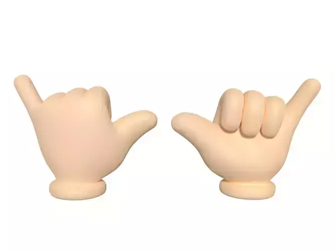Hand Cartoon - Shaka Sign 