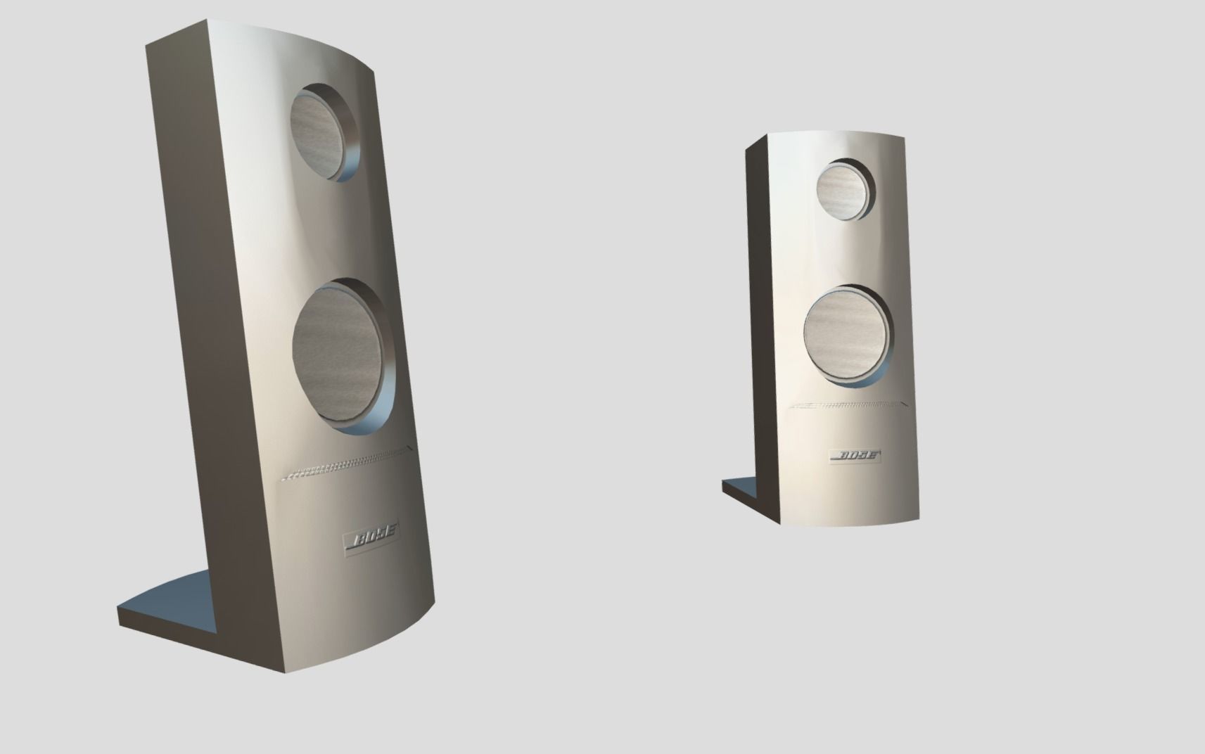 Generic Speakers Low-poly 3D model_11