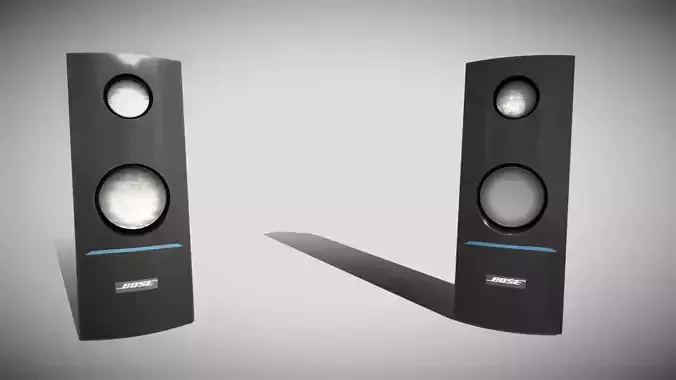 Generic Speakers Low-poly 3D model