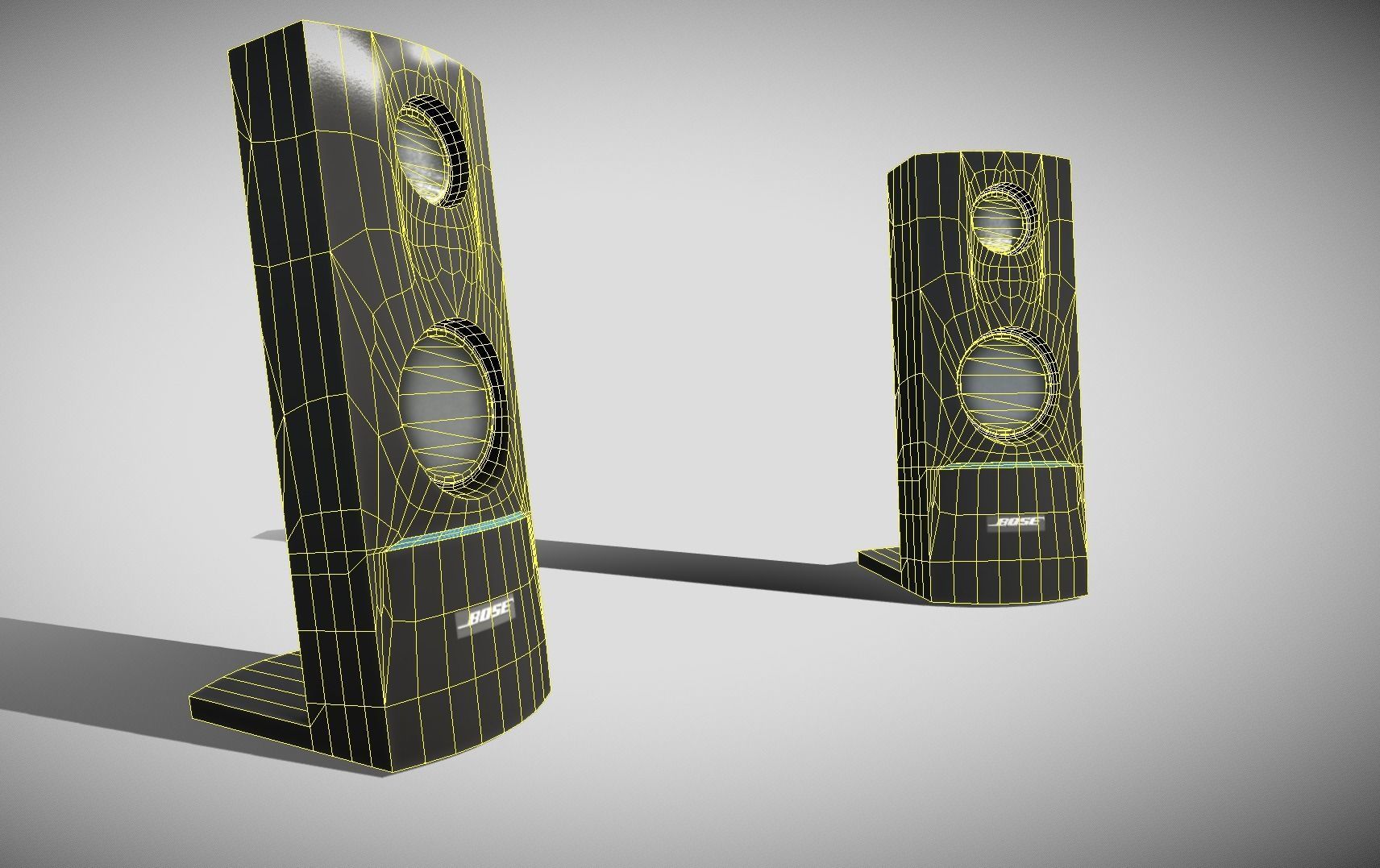 Generic Speakers Low-poly 3D model_12