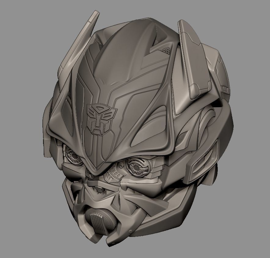 Bumblebee Normal mode Wearable Helmet - TF4 - for 3d print 3D print model_3