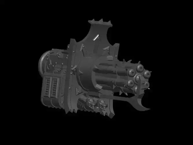 CHAOS KNIGHT ROTATING CHAIN CANNON 3D print model