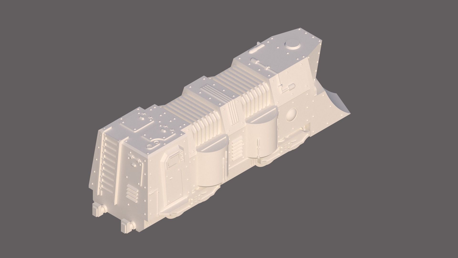 Forge Train 3d Printable model for 28mm Gaming 3D print model_2