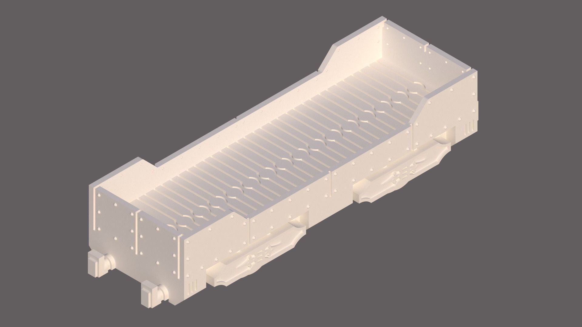 Forge Train 3d Printable model for 28mm Gaming 3D print model_4