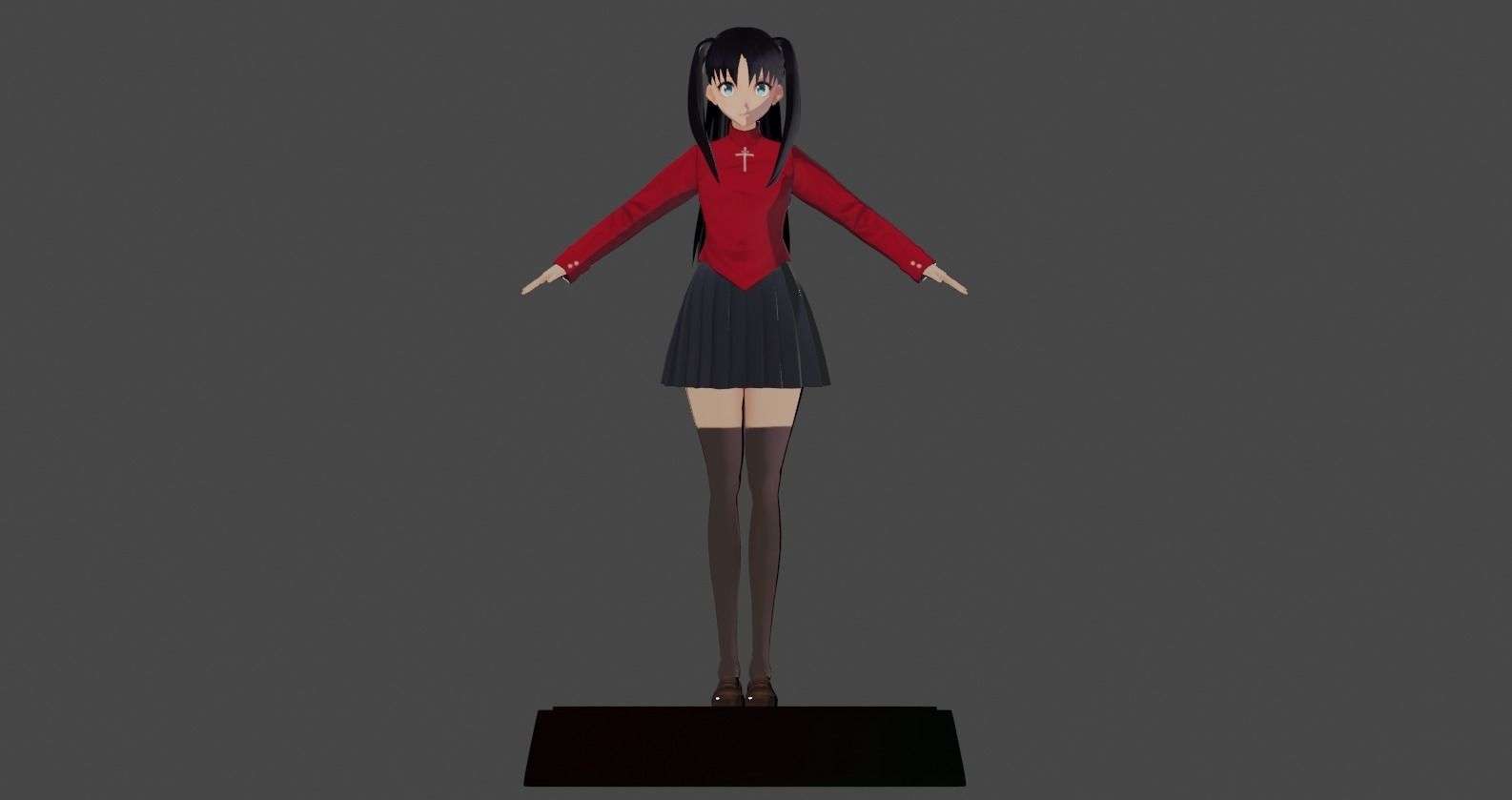 Rin Tohsaka - Fate Stay Night  3D model_3